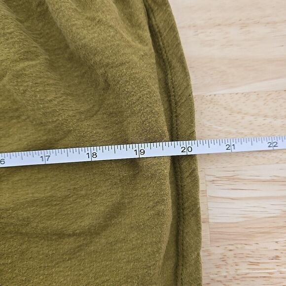 Madewell Knit Lightspun Ruched-Front Crop Top in Spiced Olive Green Size XS - Picture 6 of 14